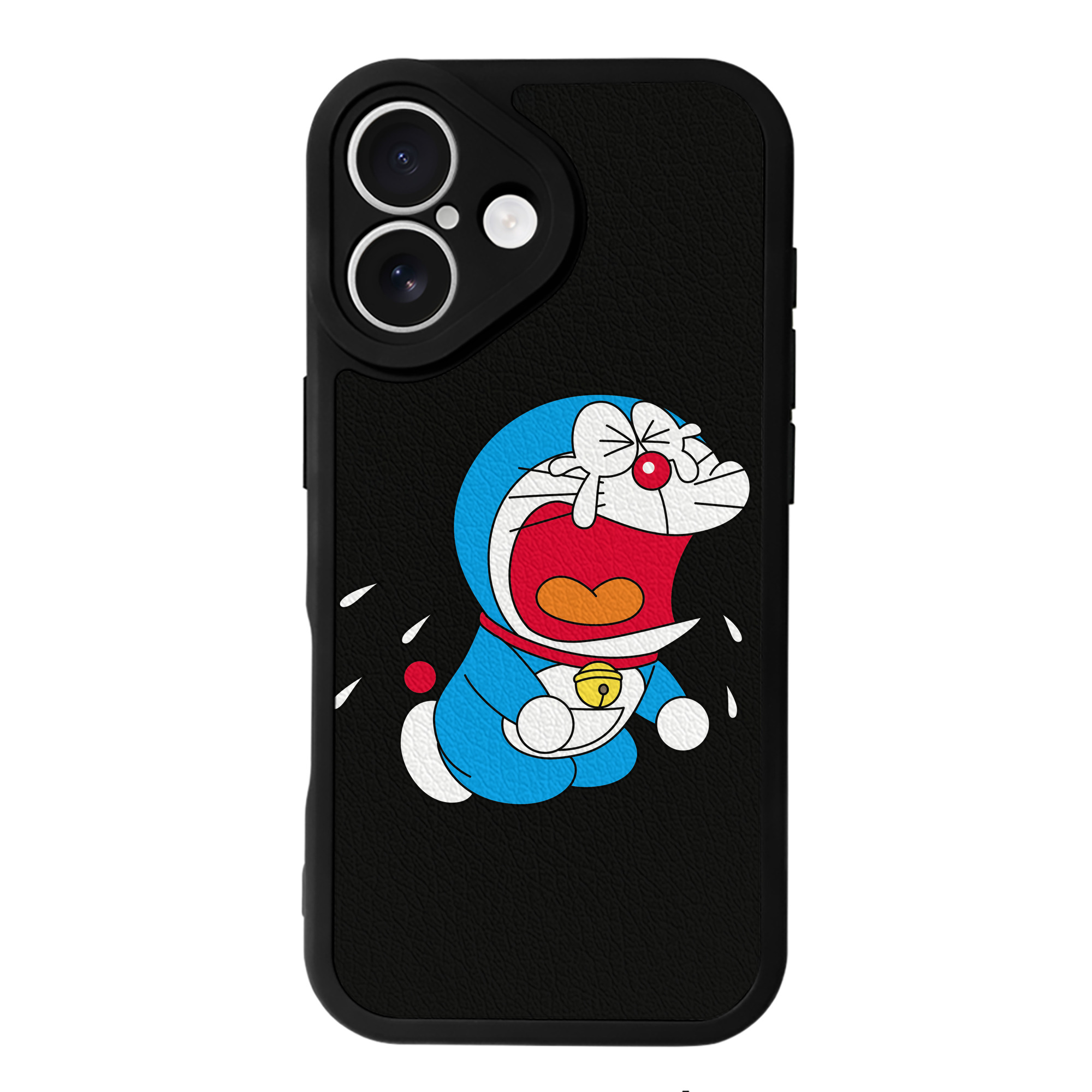 （画像用） ドラえもん Doraemon 【iPhone 16シリーズ対応】シリコンスマホケース（レザー調） 材質：シリコン